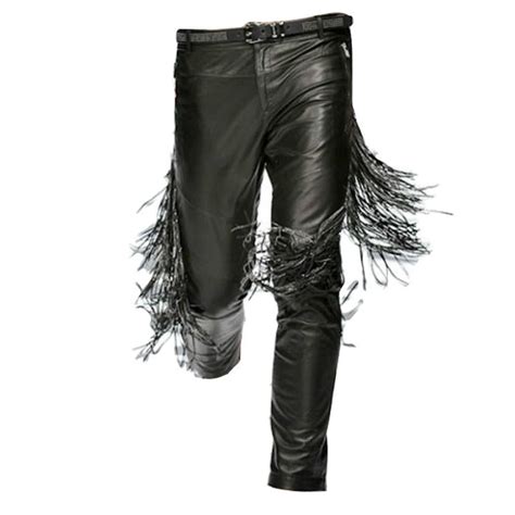 versace black leather pants